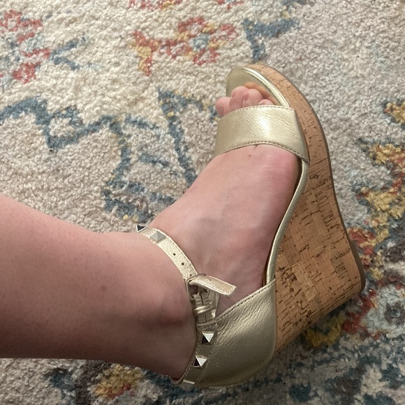 Gold Studded Wedge Heels💛:) - Picture 8 of 8